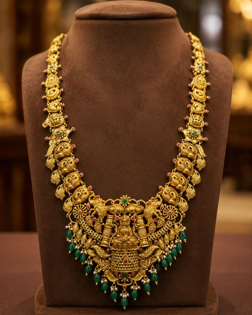 Temple and bridal gold jewellery sets